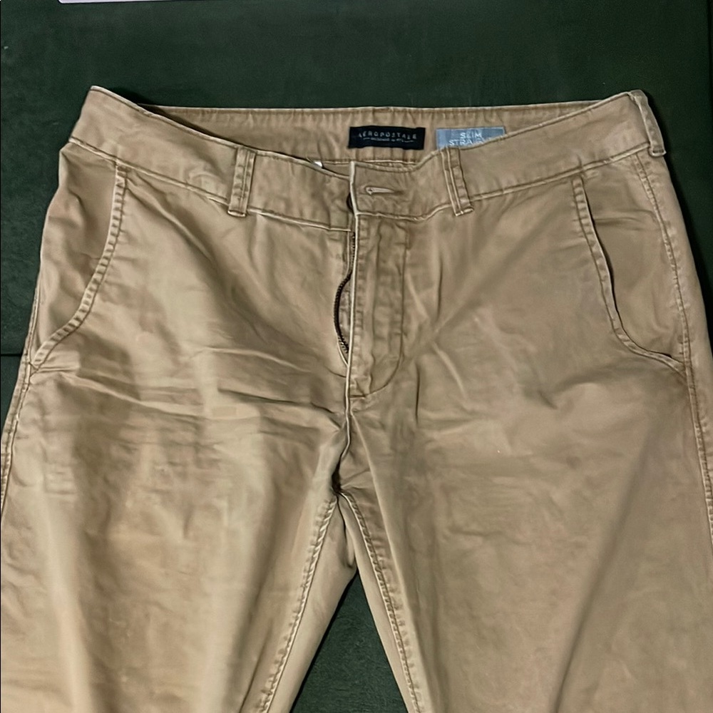 Aeropostale Tan Chinos Classic Cotton Twill